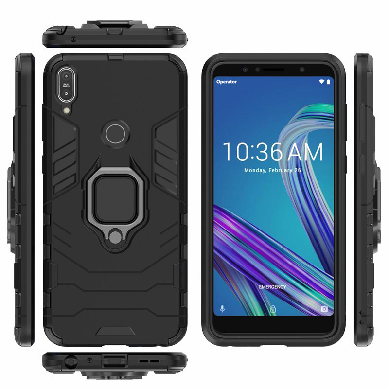 Bakeey-Armor-Magnetic-Card-Holder-Shockproof-Protective-Case-For-Asus-Zenfone-Max-Pro-M1-ZB602KL--ZB-1682867-1