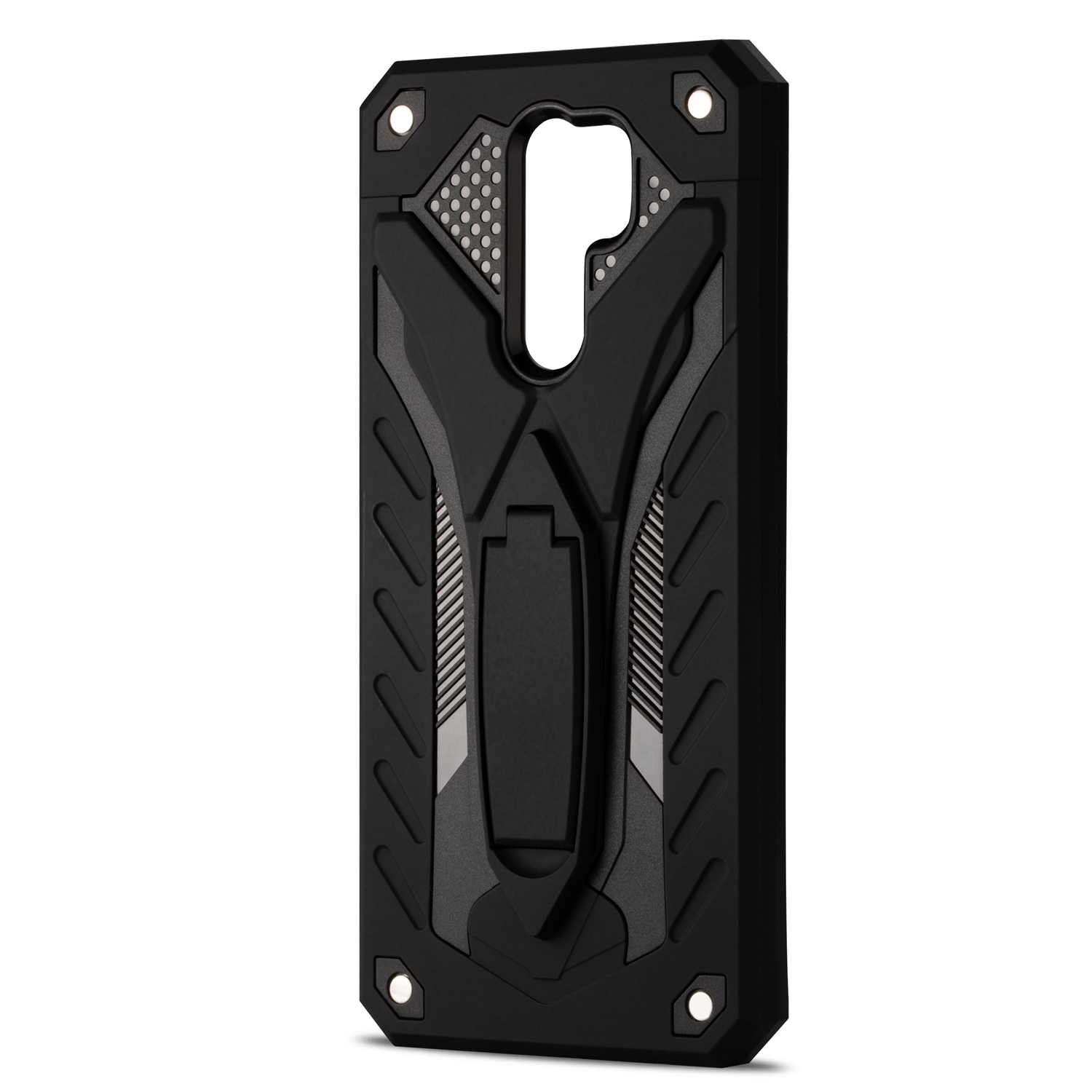 Bakeey-Armor-Shockproof-Anti-Fingerprint-with-Ring-Bracket-Stand-PC--TPU-Protective-Case-for-Xiaomi--1726464-2
