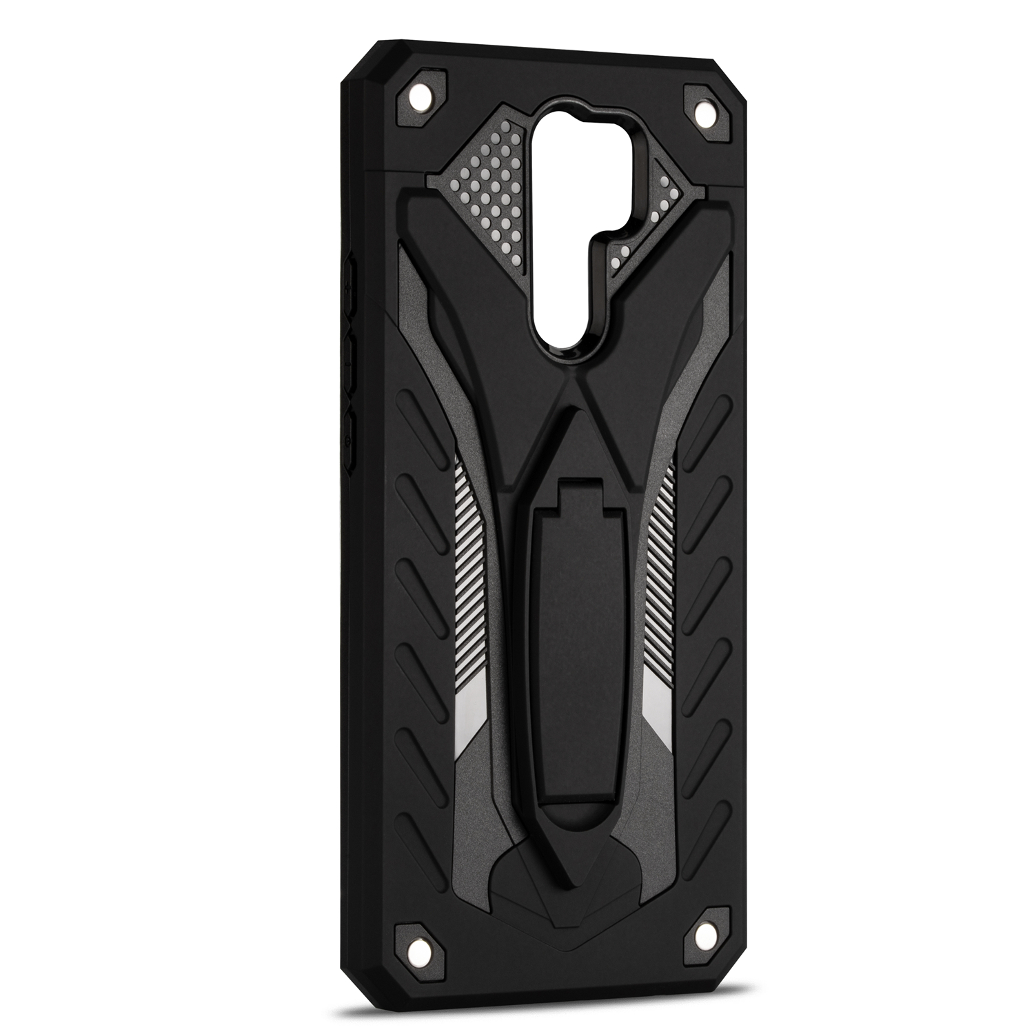 Bakeey-Armor-Shockproof-Anti-Fingerprint-with-Ring-Bracket-Stand-PC--TPU-Protective-Case-for-Xiaomi--1726464-3