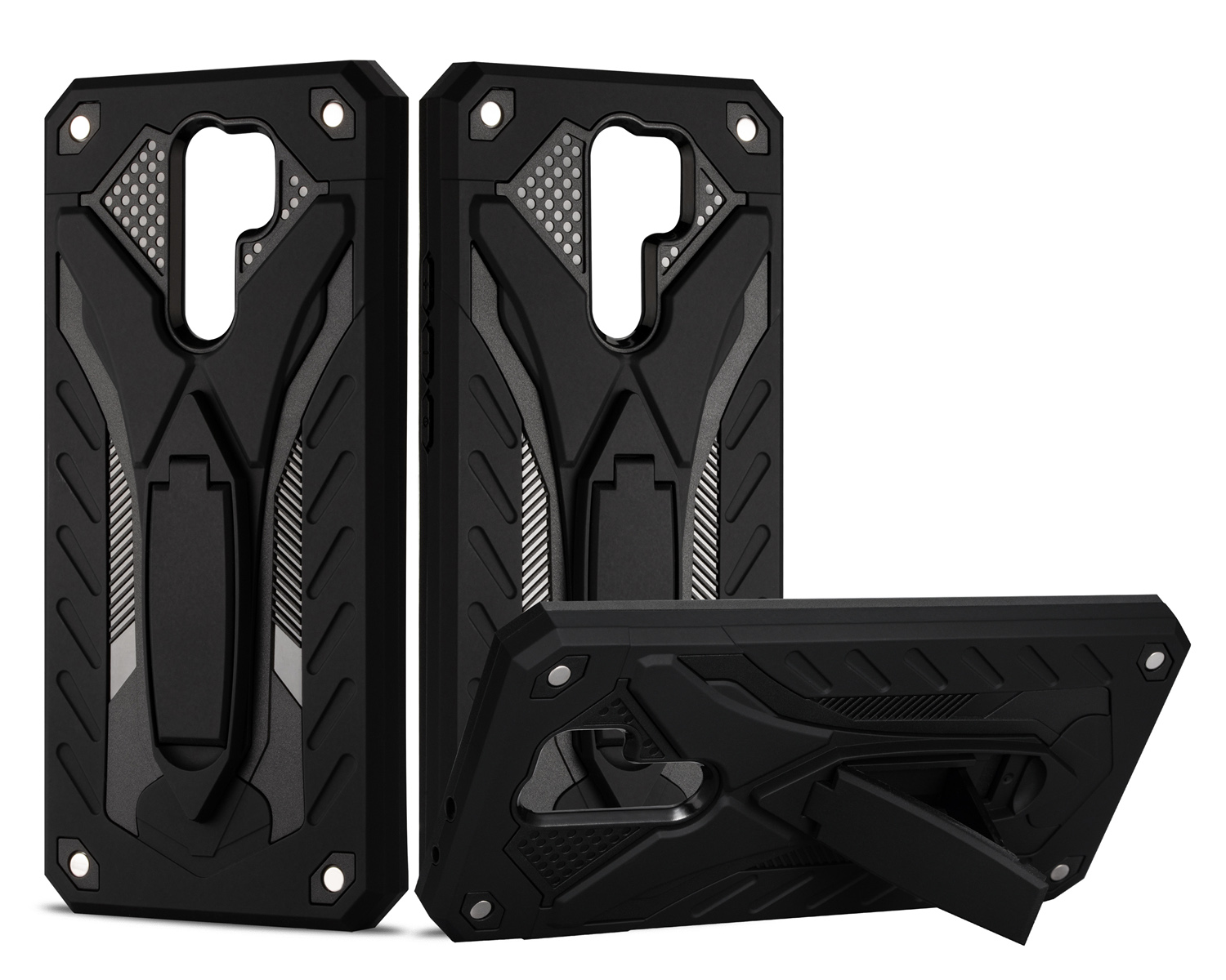 Bakeey-Armor-Shockproof-Anti-Fingerprint-with-Ring-Bracket-Stand-PC--TPU-Protective-Case-for-Xiaomi--1726464-7