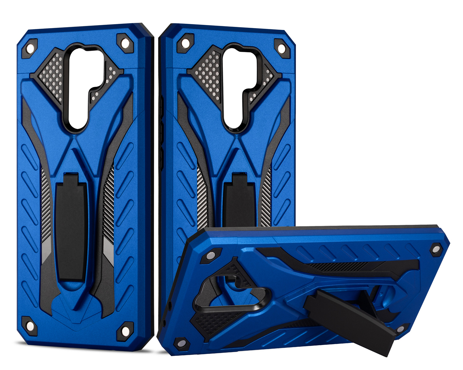 Bakeey-Armor-Shockproof-Anti-Fingerprint-with-Ring-Bracket-Stand-PC--TPU-Protective-Case-for-Xiaomi--1726464-9