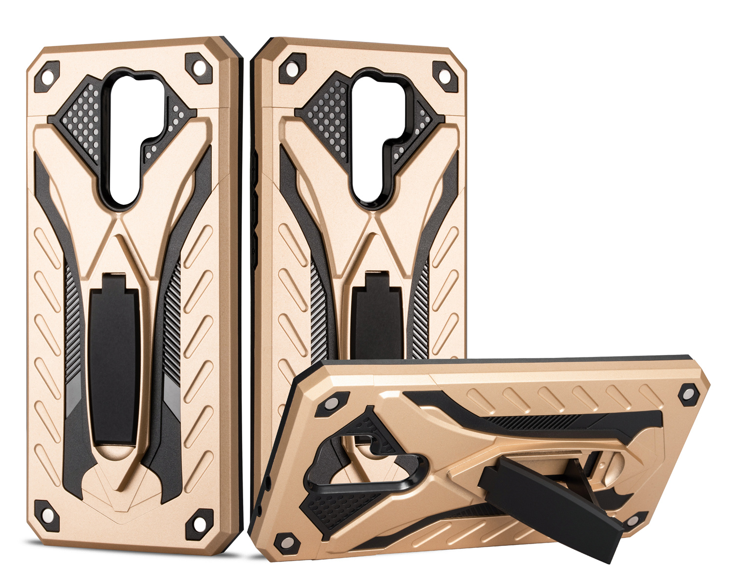 Bakeey-Armor-Shockproof-Anti-Fingerprint-with-Ring-Bracket-Stand-PC--TPU-Protective-Case-for-Xiaomi--1726464-10