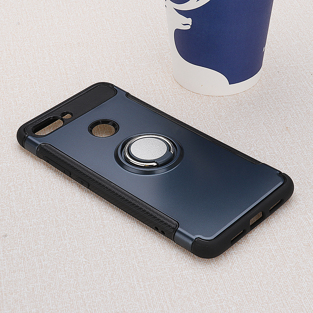 Bakeey-Armor-Shockproof-Magnetic-360deg-Rotation-Ring-Holder-TPU-PC-Protective-Case-For-Xiaomi-Mi-8--1438786-4