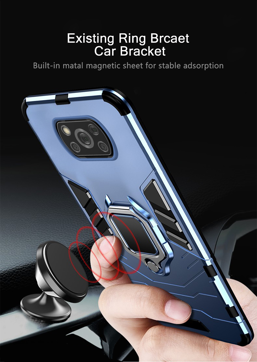 Bakeey-Armor-Shockproof-Magnetic-with-360-Rotation-Finger-Ring-Holder-Stand-PC-Protective-Case-for-P-1753644-5