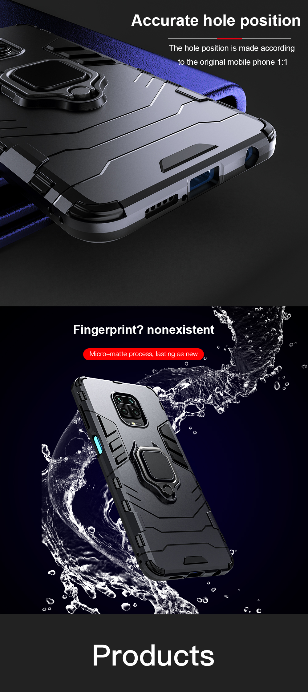 Bakeey-Armor-Shockproof-Magnetic-with-360-Rotation-Finger-Ring-Holder-Stand-PC-Protective-Case-for-X-1676857-4