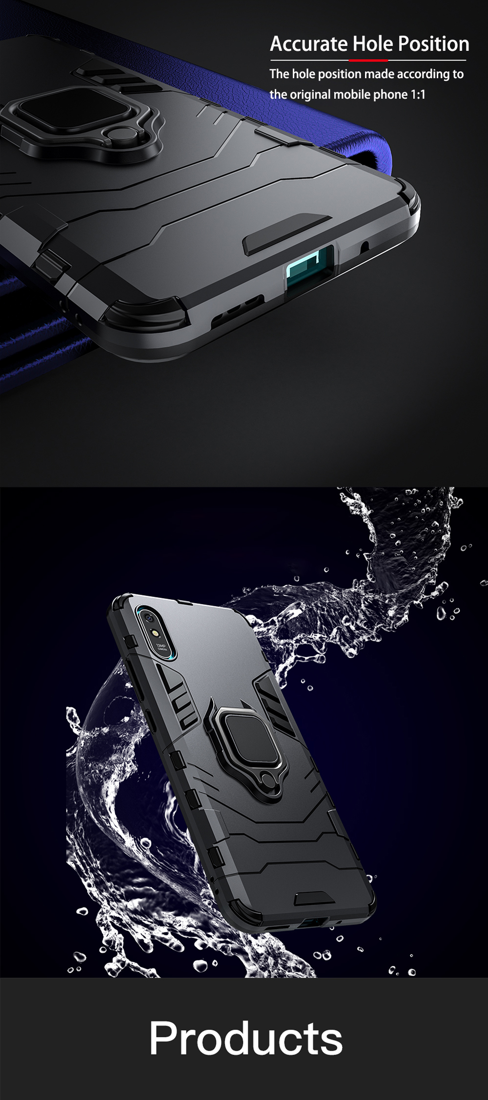 Bakeey-Armor-Shockproof-Magnetic-with-360-Rotation-Finger-Ring-Holder-Stand-PC-Protective-Case-for-X-1733973-5