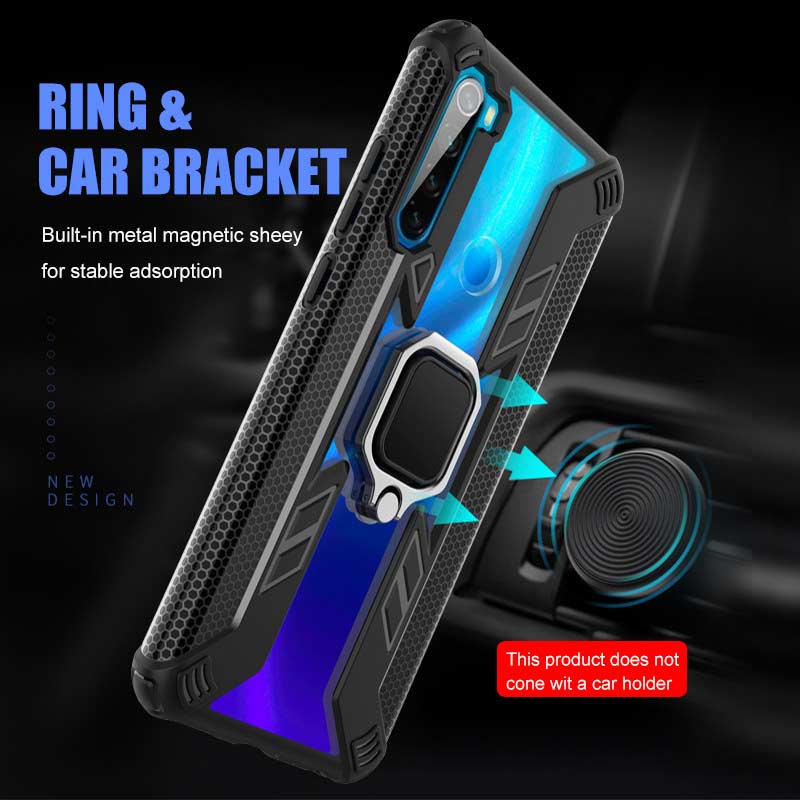 Bakeey-Armor-Shockproof-Ring-Holder-Hard-PC-Protective-Case-For-Xiaomi-Redmi-Note-8-Non-original-1600823-1