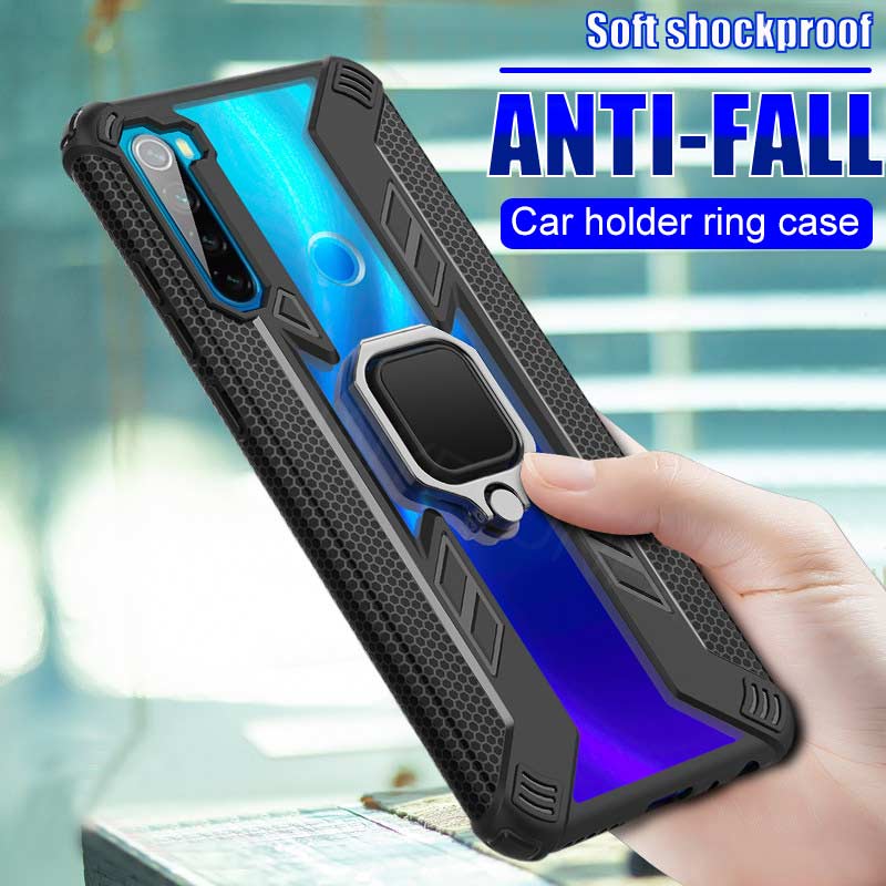 Bakeey-Armor-Shockproof-Ring-Holder-Hard-PC-Protective-Case-For-Xiaomi-Redmi-Note-8-Non-original-1600823-2