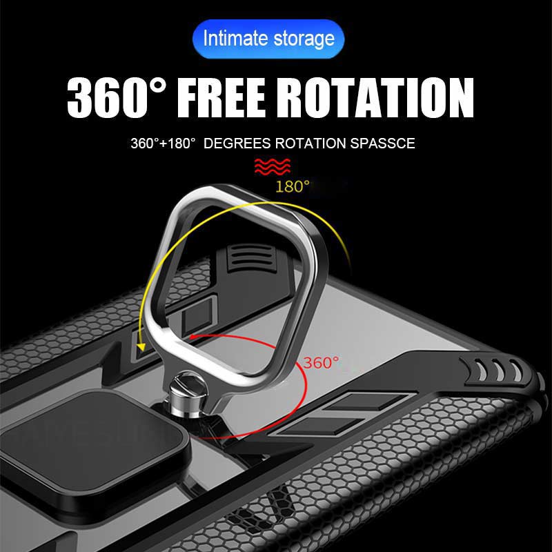 Bakeey-Armor-Shockproof-Ring-Holder-Hard-PC-Protective-Case-For-Xiaomi-Redmi-Note-8-Non-original-1600823-6