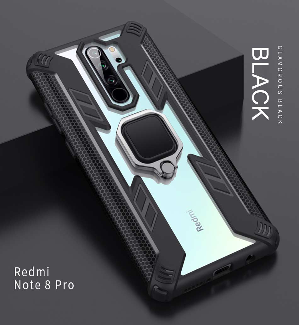 Bakeey-Armor-Shockproof-Ring-Holder-Hard-PC-Protective-Case-For-Xiaomi-Redmi-Note-8-Non-original-1600823-8