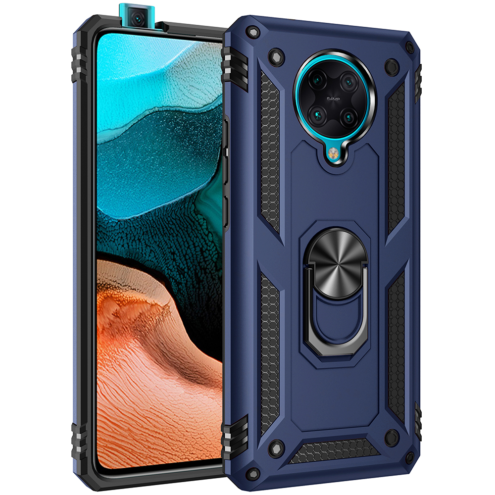 Bakeey-Armor-with-360deg-Degree-Rotatable-Magnetic-Ring-Holder-Shockproof-PC-Protective-Case-for-Poc-1721910-11