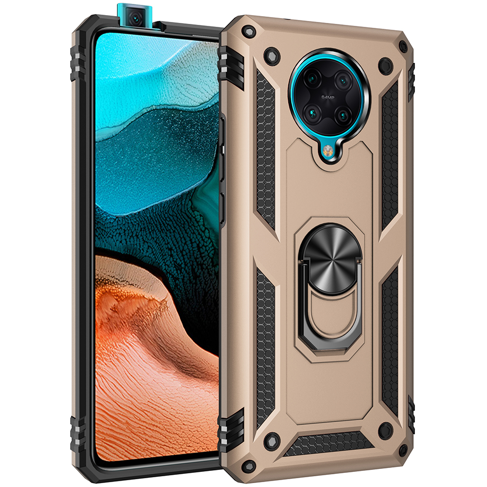 Bakeey-Armor-with-360deg-Degree-Rotatable-Magnetic-Ring-Holder-Shockproof-PC-Protective-Case-for-Poc-1721910-13