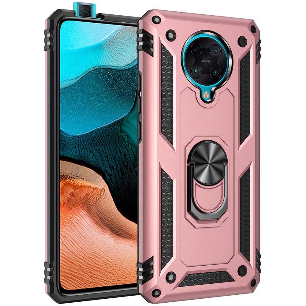 Bakeey-Armor-with-360deg-Degree-Rotatable-Magnetic-Ring-Holder-Shockproof-PC-Protective-Case-for-Poc-1721910-9