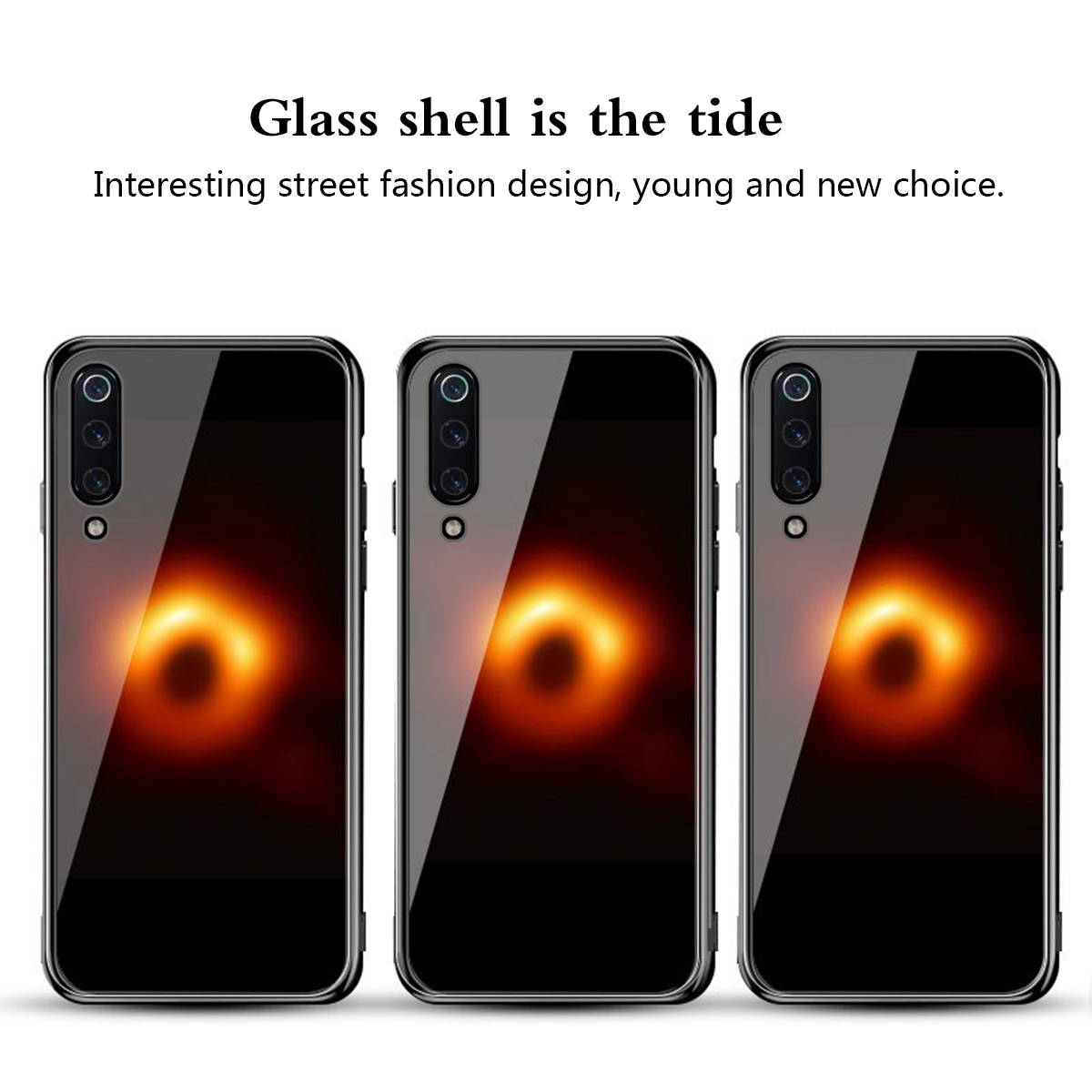 Bakeey-Black-Holes-Collapsar-Tempered-GlassSoft-TPU-Protective-Case-For-Xiaomi-Mi-9-SE-Non-original-1471101-1