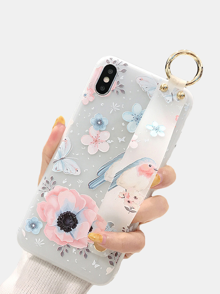 Bakeey-Blossom-Embossed-Soft-Silicone-Protective-Case-with-Wristband-Holder-for-iPhone-XS-MAX-XR-X-f-1547729-3