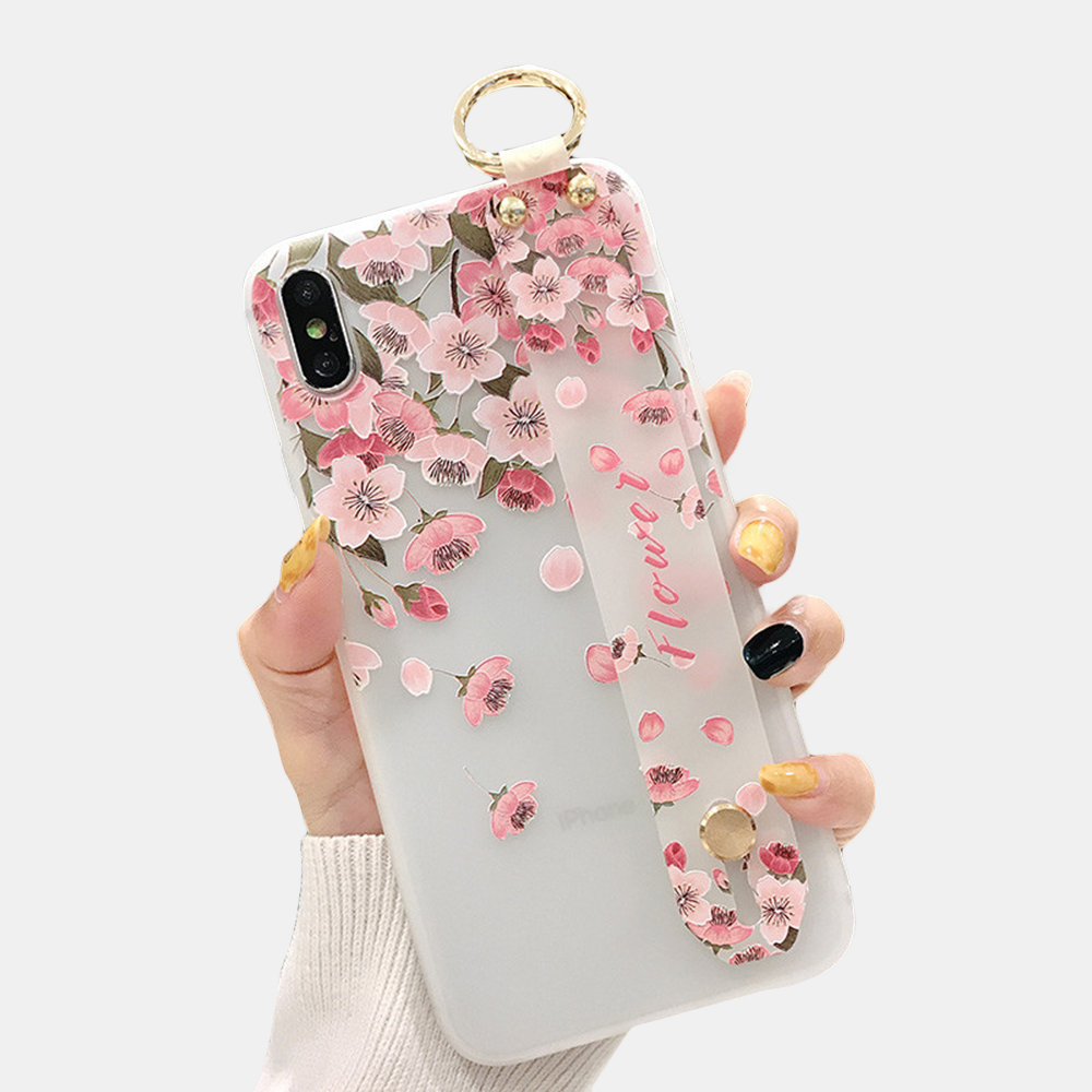 Bakeey-Blossom-Embossed-Soft-Silicone-Protective-Case-with-Wristband-Holder-for-iPhone-XS-MAX-XR-X-f-1547729-4