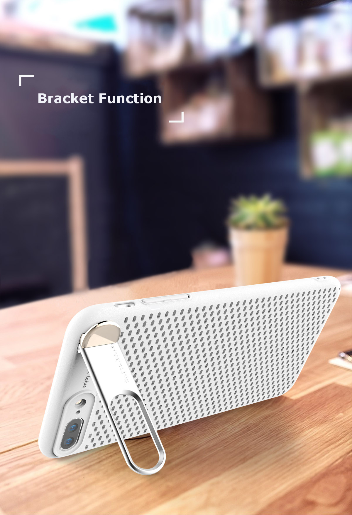 Bakeey-Bracket-Dissipating-Heat-Hard-PC-Case-for-iPhone-78-7Plus8Plus-1272543-1