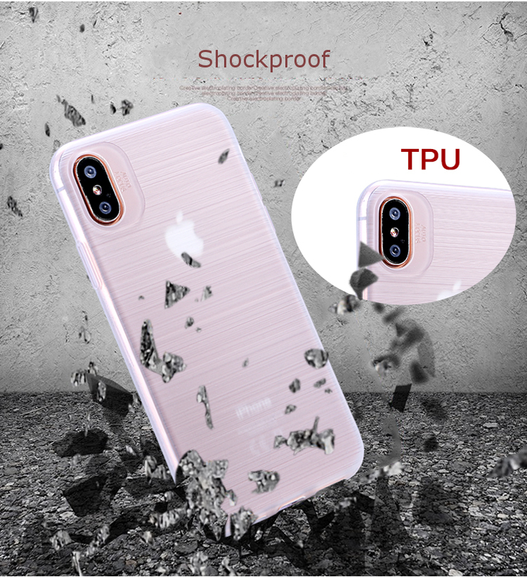 Bakeey-Brushed-Pattern-Shock-Resistant-Soft-TPU-Case-for-iPhone-X-1245950-4
