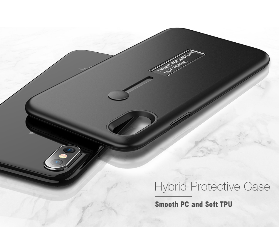 Bakeey-Built-in-Adjustable-Kickstand-Strap-Grip-Case-For-iPhone-X-1173649-2