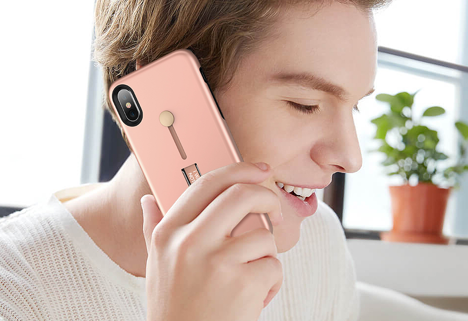 Bakeey-Built-in-Adjustable-Kickstand-Strap-Grip-Case-For-iPhone-X-1173649-8