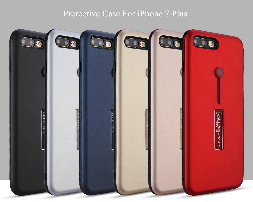 Bakeey-Built-in-Kickstand-Strap-Grip-PC-TPU-Case-For-iPhone-7-Plus8-Plus-1163419-1
