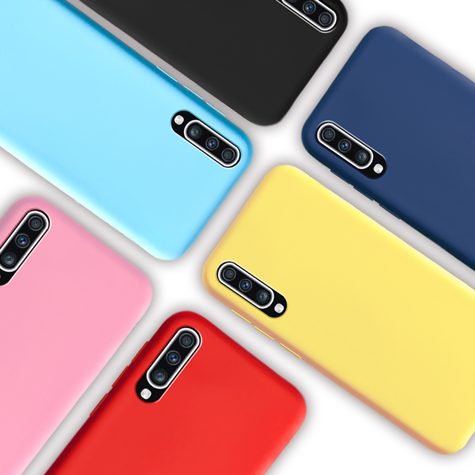 Bakeey-Candy-Color-Anti-Scratch-Soft-TPU-Shockproof--Protective-Case-for-Samsung-Galaxy-A50-2019-1593572-1