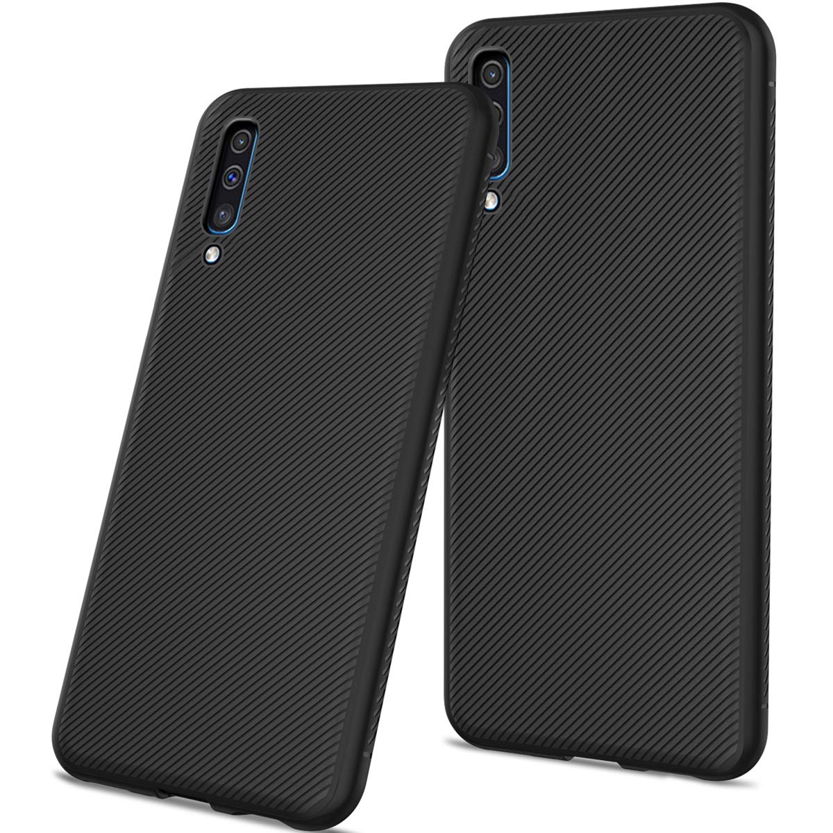 Bakeey-Carbon-Fiber-Protective-Case-For-Samsung-Galaxy-A50-2019-Shockproof-Soft-TPU-Back-Cover-1455285-1