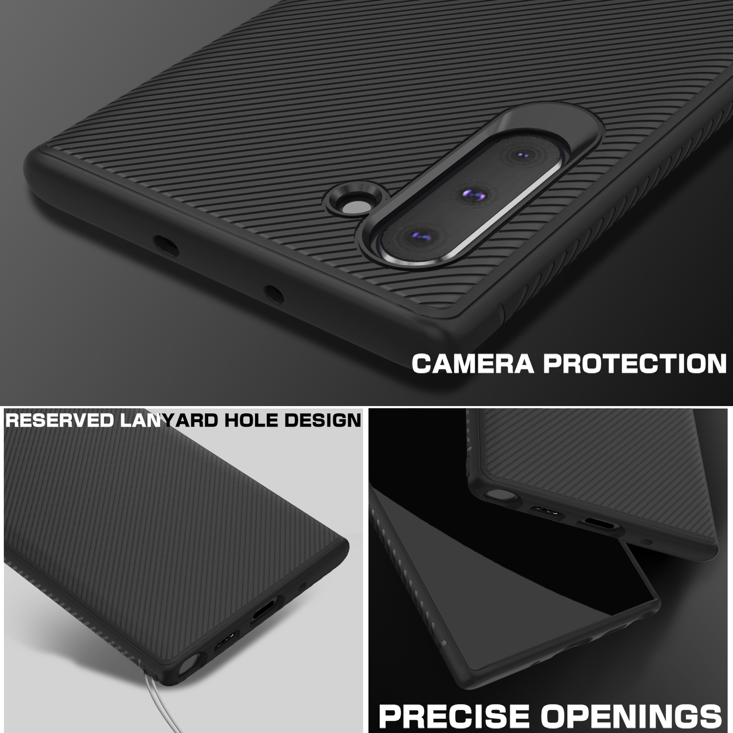 Bakeey-Carbon-Fiber-Protective-Case-For-Samsung-Galaxy-Note-10Note-10-5G-Shockproof-Soft-TPU-Back-Co-1544433-4