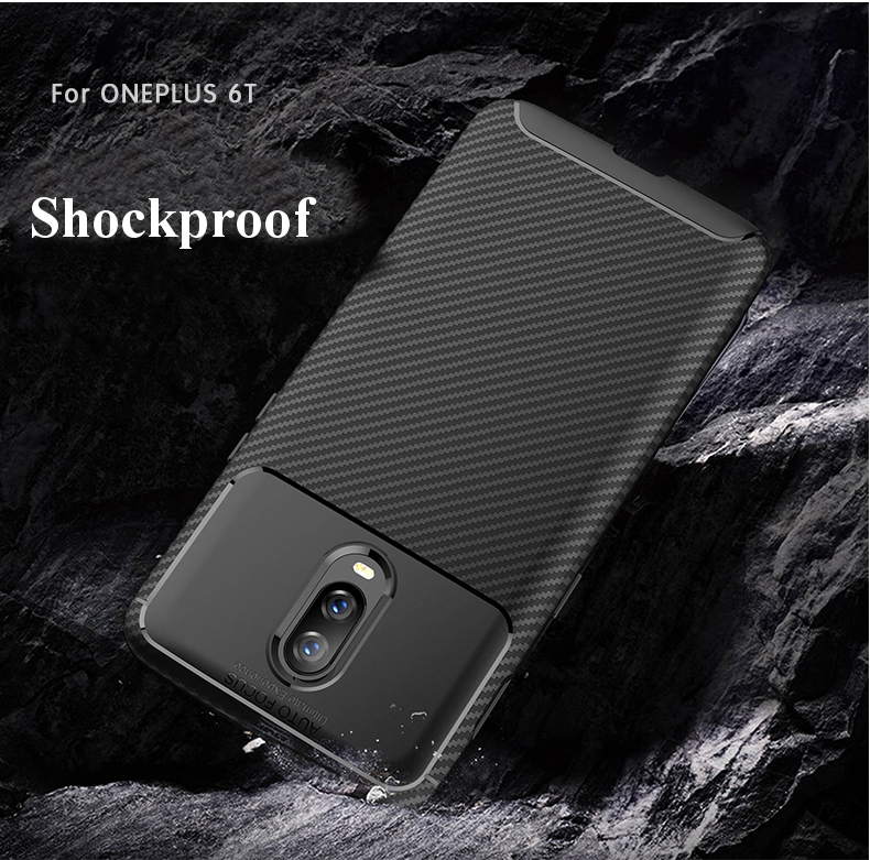 Bakeey-Carbon-Fiber-Shockproof-Soft-TPU-Protective-Case-For-Oneplus-6T--OnePlus-7-1385748-2