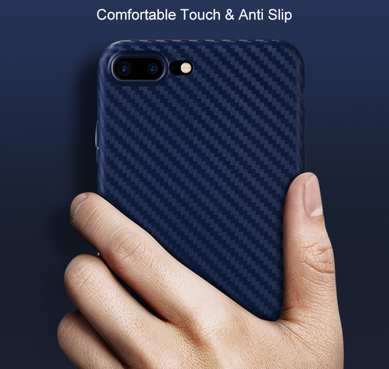 Bakeey-Carbon-Fiber-Texture-Anti-Fingerprint-PP-Case-For-iPhone-7-Plus8-Plus-1152666-3