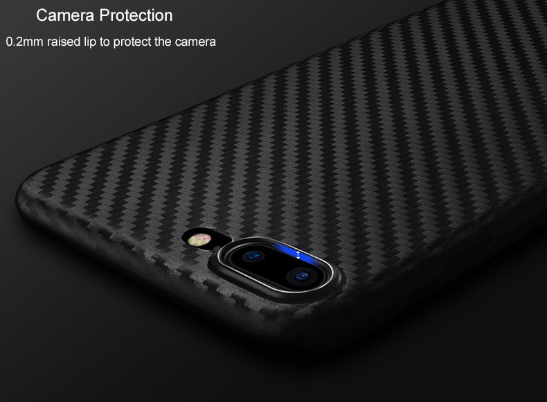 Bakeey-Carbon-Fiber-Texture-Anti-Fingerprint-PP-Case-For-iPhone-7-Plus8-Plus-1152666-5