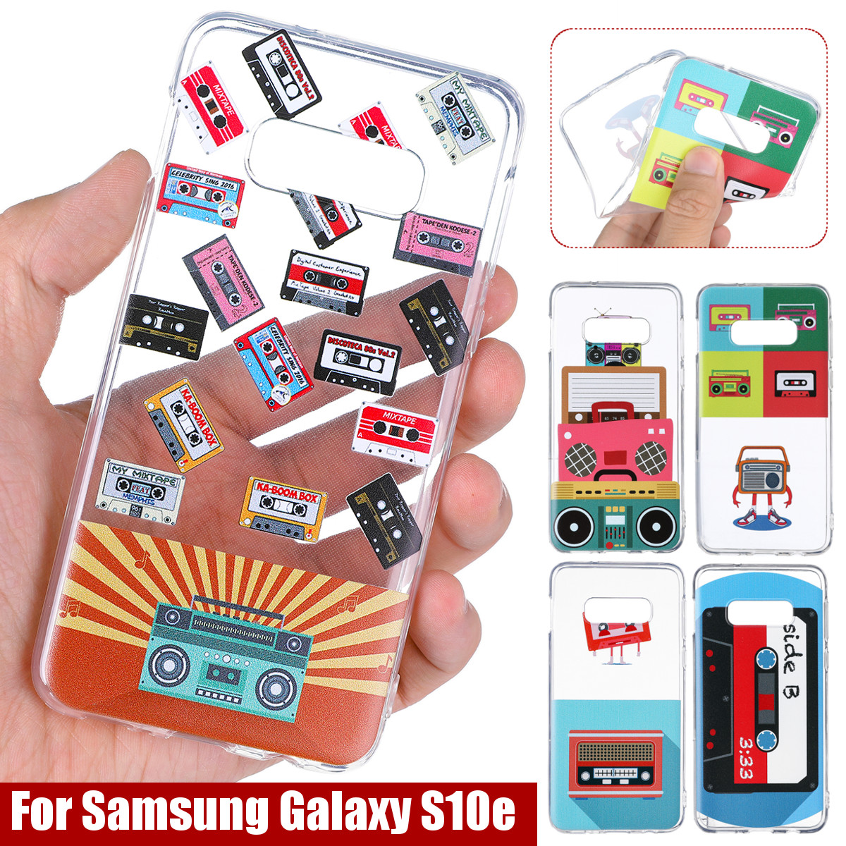 Bakeey-Cartoon-Matte-Transparent-Soft-TPU-Shockproof-Protective-Case-Cover-for-Samsung-Galaxy-S10e-1634633-1