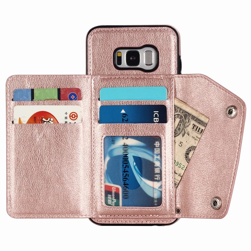 Bakeey-Classic-PU-Leather-Wallet-Card-Slots-Bracket-Protective-Case-for-Samsung-Galaxy-S8-1286285-2
