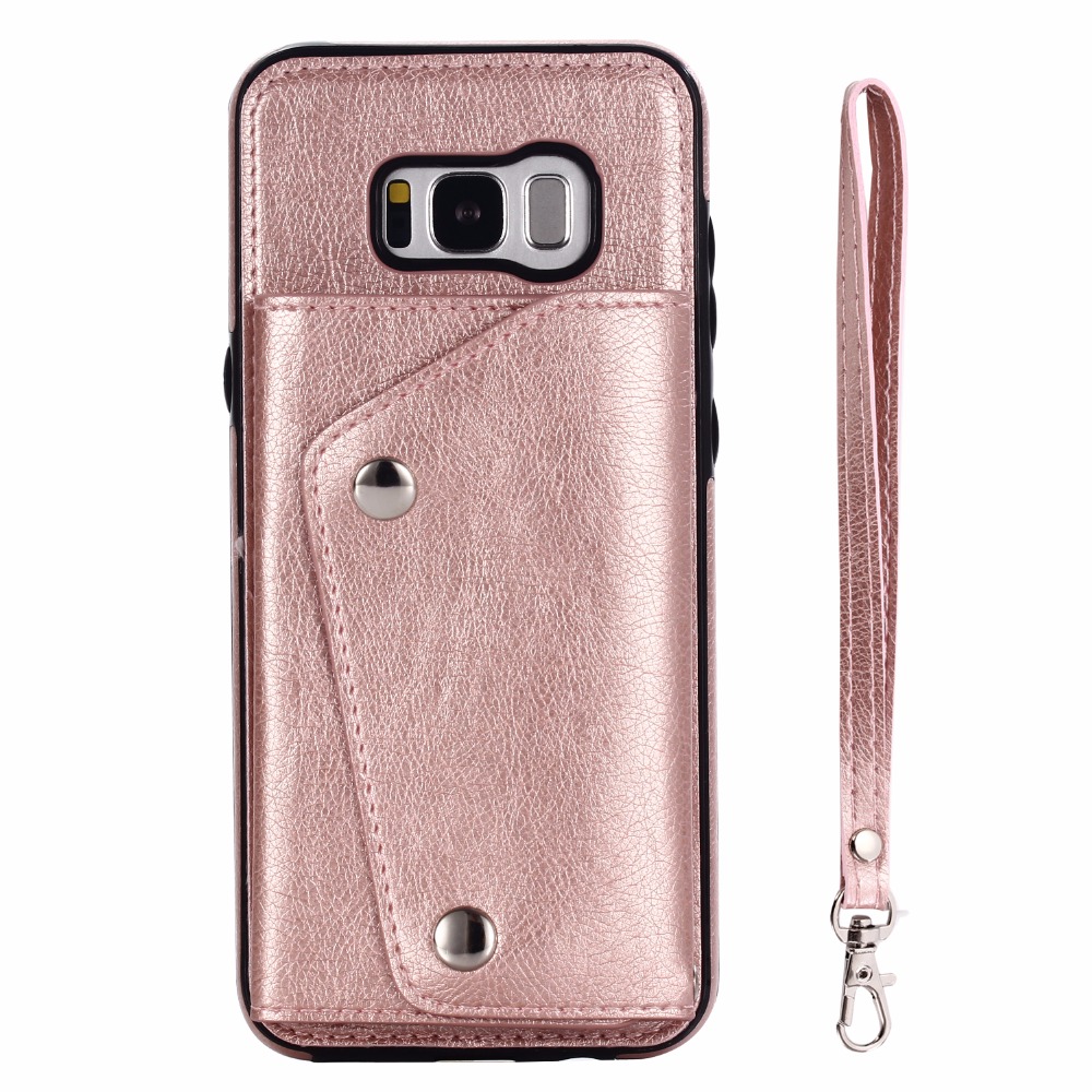 Bakeey-Classic-PU-Leather-Wallet-Card-Slots-Bracket-Protective-Case-for-Samsung-Galaxy-S8-1286285-3