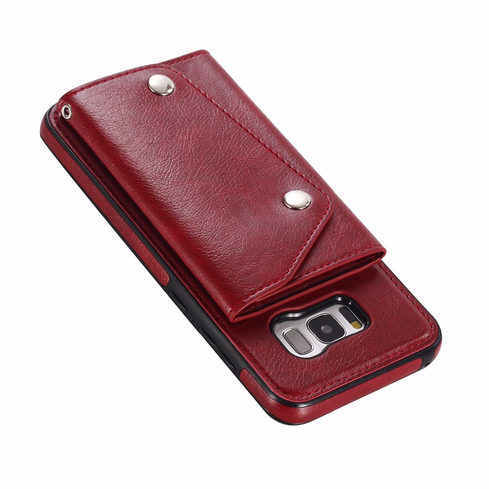 Bakeey-Classic-PU-Leather-Wallet-Card-Slots-Bracket-Protective-Case-for-Samsung-Galaxy-S8-1286285-5
