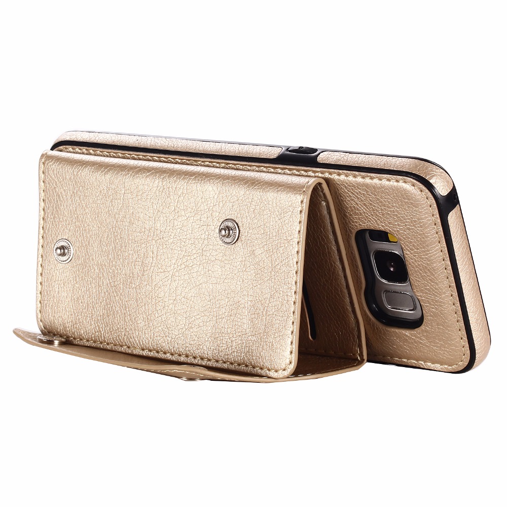 Bakeey-Classic-PU-Leather-Wallet-Card-Slots-Bracket-Protective-Case-for-Samsung-Galaxy-S8-1286285-8