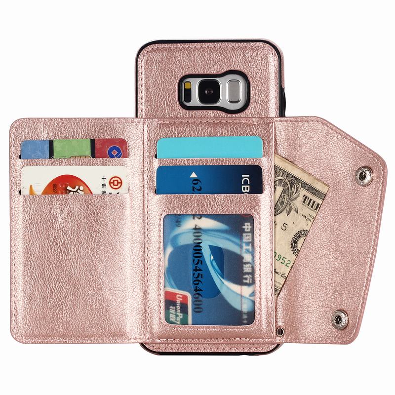 Bakeey-Classic-PU-Leather-Wallet-Card-Slots-Bracket-Protective-Case-for-Samsung-Galaxy-S8-Plus-1286287-2