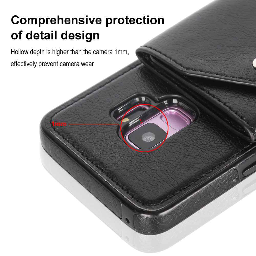 Bakeey-Classic-PU-Leather-Wallet-Card-Slots-Bracket-Protective-Case-for-Samsung-Galaxy-S9-1286867-6