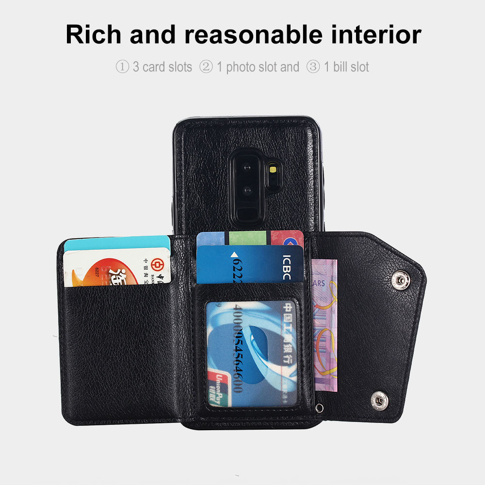 Bakeey-Classic-PU-Leather-Wallet-Card-Slots-Bracket-Protective-Case-for-Samsung-Galaxy-S9-Plus-1286863-2