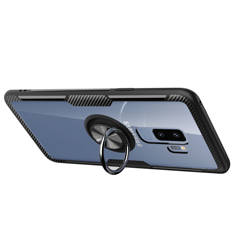 Bakeey-Clear-Ring-Grip-Kickstand-Magnetic-Adsorption-Protective-Case-For-Samsung-Galaxy-S9S9-Plus-1425758-4