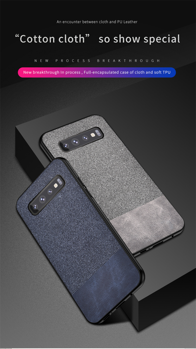 Bakeey-Cotton-Cloth-Protective-Case-For-Samsung-Galaxy-S10eS10S10-Plus-S10-5G-Anti-Fingerprint-Back--1429929-1