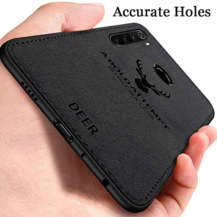 Bakeey-Deer-Luxury-Canvas-Cloth-Shockproof-Anti-fingerprint-Protective-Case-for-Xiaomi-Redmi-Note-8--1586221-4