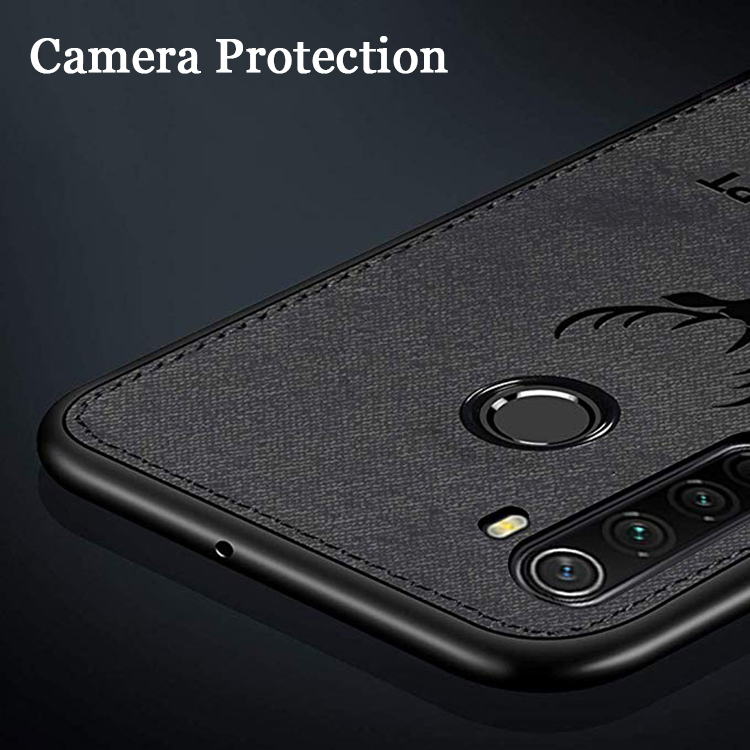Bakeey-Deer-Luxury-Canvas-Cloth-Shockproof-Anti-fingerprint-Protective-Case-for-Xiaomi-Redmi-Note-8--1586221-6