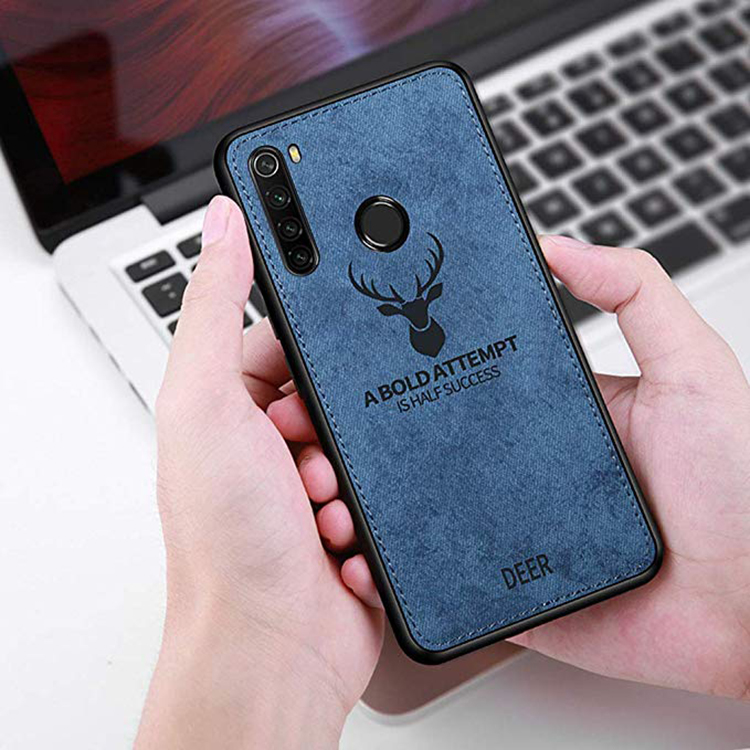 Bakeey-Deer-Luxury-Canvas-Cloth-Shockproof-Anti-fingerprint-Protective-Case-for-Xiaomi-Redmi-Note-8--1586221-10