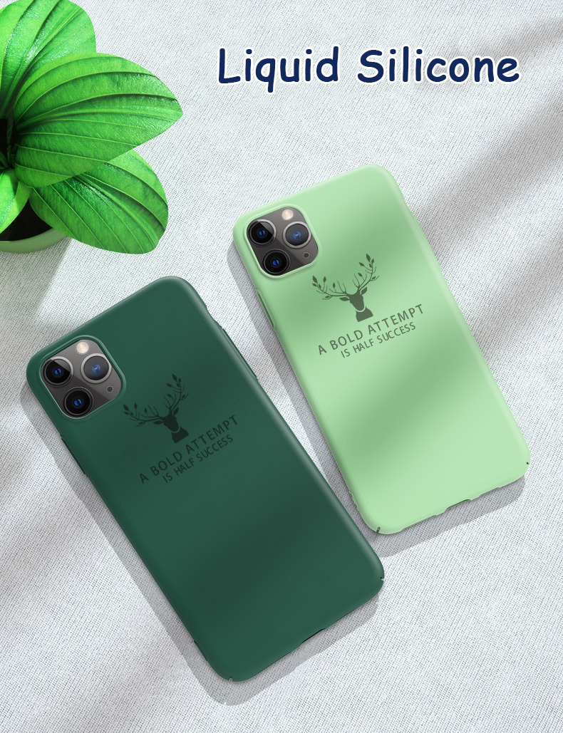 Bakeey-Deer-Pattern-Shockproof-Soft-Rubber-Liquid-Silicone-Protective-Case-for-iPhone-11-Pro-Max-65--1601972-2