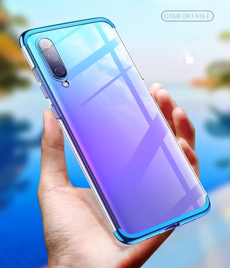 Bakeey-Detachable-2-in-1-Shockproof-Plating-Transparent-Hard-PC-Protective-Case-for-Xiaomi-Mi9--Mi-9-1509219-4