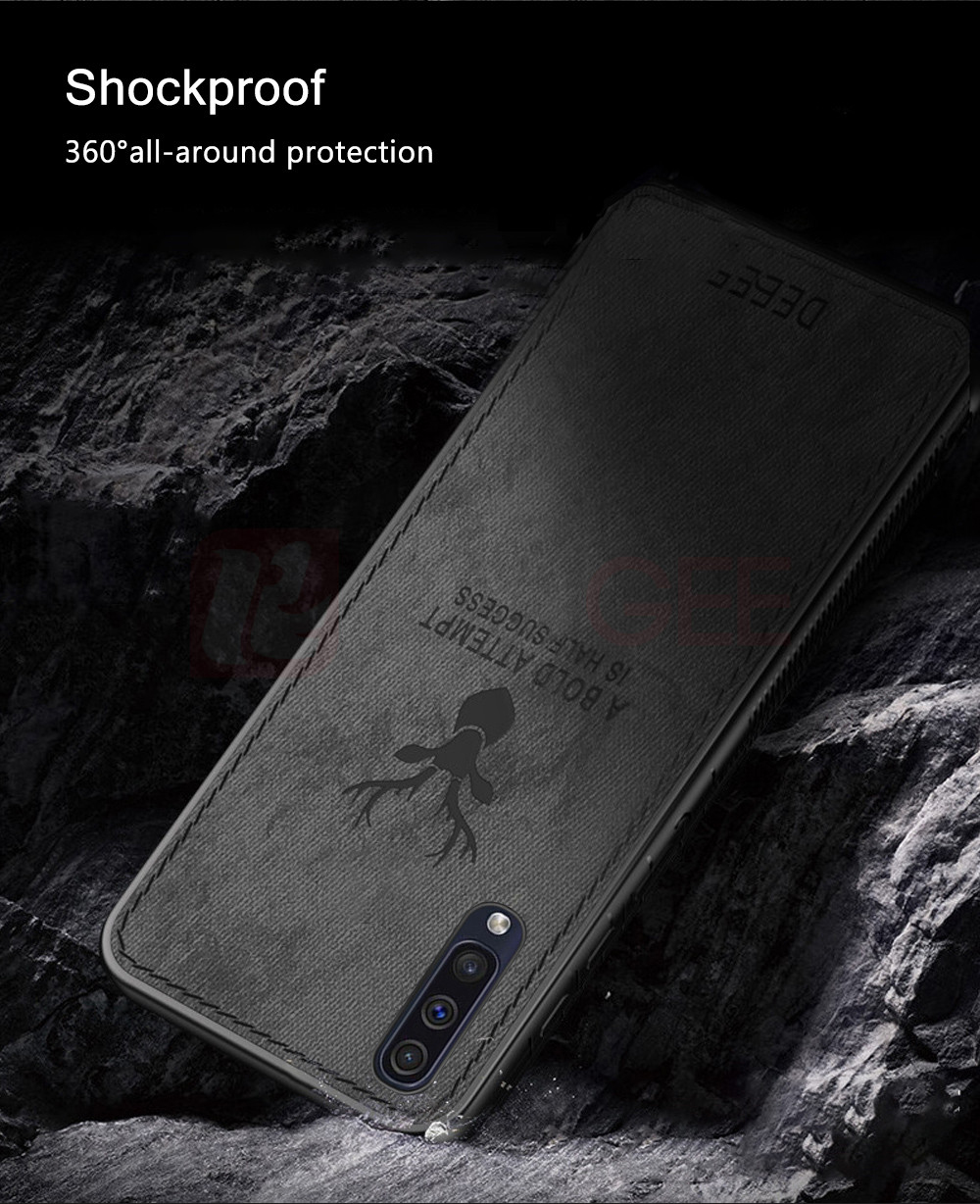Bakeey-Fabric-Cloth-Anti-Fingerprint-Protective-Case-For-Samsung-Galaxy-A70-2019-1483987-4