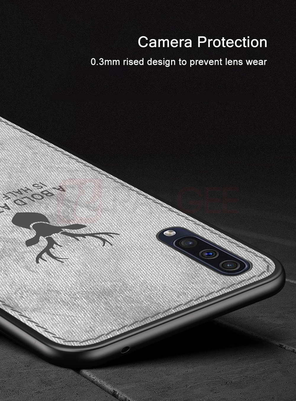 Bakeey-Fabric-Cloth-Anti-Fingerprint-Protective-Case-For-Samsung-Galaxy-A70-2019-1483987-6