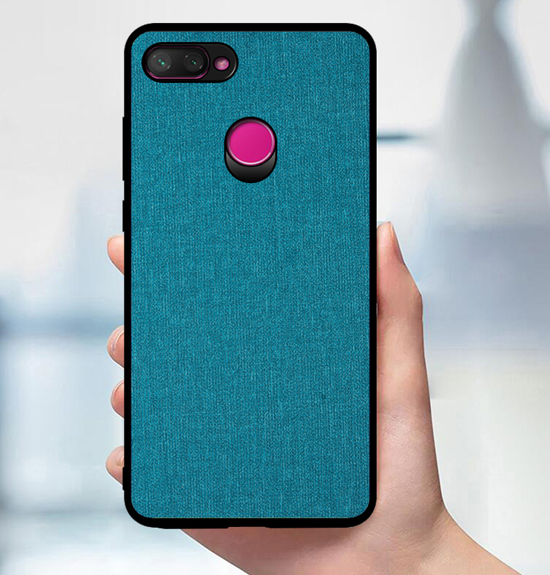 Bakeey-Fabric-PCPU-Leather-Back--Soft-TPU-Bumper-Protective-Case-for-Xiaomi-Mi-8-Lite-626-inch-Non-o-1390457-2