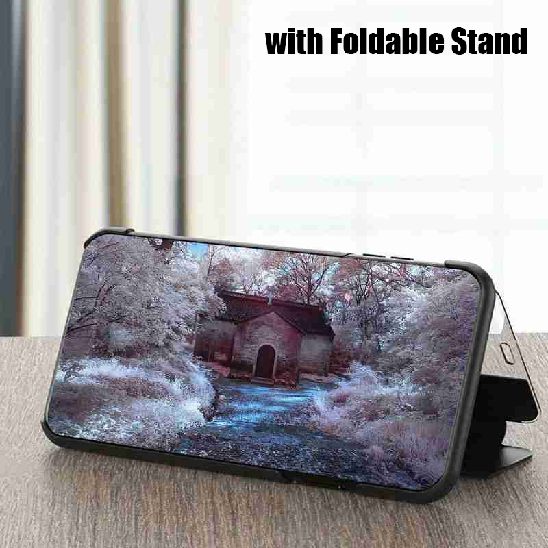 Bakeey-Flip-Bumper-Window-View-with-Foldable-Stand-PU-Leather-Protective-Case-for-iPhone-XR-1630898-6